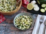 Recept Sallad med zucchini, getost och citron