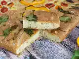 Recept Focaccia med blommor - focaccia konst
