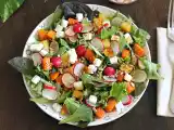 Recept Butternut, potatis, rädisor och fetaost sallad