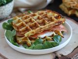 Recept Potatisvåfflor - våffelsmörgås med rökt lax och färskost