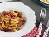 Recept Pasta med fikon och pancetta