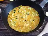 Recept Omelett med paprika och zucchini