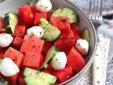 Recept Vattenmelon- och gurksallad