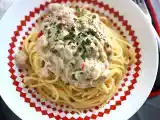 Recept Spaghetti med aubergine carbonara