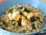 Recept Quinoa med grönsaker och kyckling