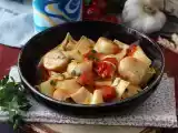 Recept Pasta med pilgrimsmusslor, en elegant förrätt med skaldjur
