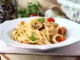 Recept Pasta med frysta skaldjur - en välsmakande och snabb rätt