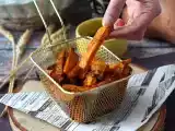 Recept Sötpotatispommes i air fryer för ett krispigt och segt resultat!