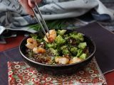 Recept Broccoli och räkor i en kryddig koreansk sås - en enkel, balanserad och kryddig måltid