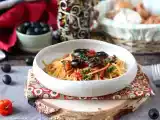 Recept Spaghetti alla puttanesca, en snabb och välsmakande rätt