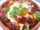 Recept Flamenco-ägg med potatis och chorizo