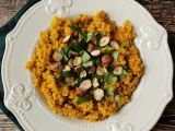 Recept Vegetarisk risotto med quinoa, butternut, hasselnötter och koriander - quinotto