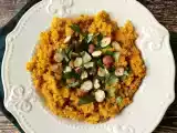 Recept Vegetarisk risotto med quinoa, butternut, hasselnötter och koriander - quinotto