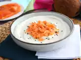 Recept Blomkålskräm, kokos och rökt lax