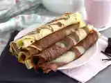 Recept Marmorerade crêpes med vanilj och choklad
