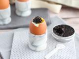 Recept Mjukkokta ägg med kaviar