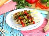 Recept Kebab med kyckling och paprika