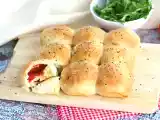 Recept Pizzabullar med fyllning av skinka och ost