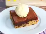 Recept Cookie- och brownietårta perfekt för ett mellanmål!