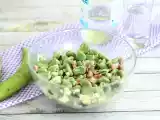 Sallad på bondbönor med bacon