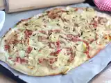 Recept Flammekueche, alsacisk flamberad tårta