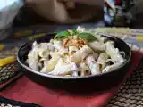 Recept Pasta med ricotta och valnötter: krämig och knaprig