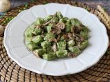 Recept Ärtgnocchi med champinjonsås