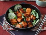 Recept Laxbitar i luftfrysning med asiatisk marinad