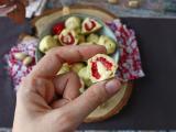 Recept Franui med pistage, läckert belagda hallon, smältande och krispiga