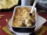 Gratin av skinka och ostpasta i airfryer
