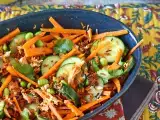 Recept Krispig, kryddig lax med krispig rissallad!