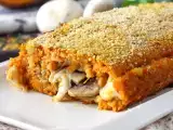 Recept Pumpa köttfärslimpa med svamp och trådig scamorzaost: gott och enkelt bakat recept