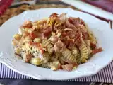 Recept Krämig pasta med radicchio, knaprigt bacon och valnötter: snabbt och oemotståndligt recept