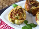 Recept Mozzarella pesto smördegsbakelser med fritös, klara på 15 minuter!