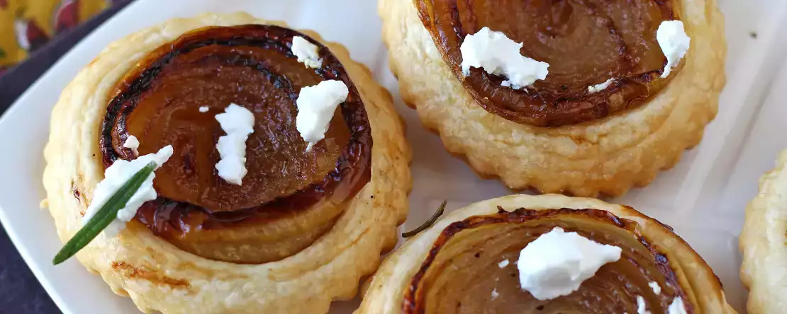 Lök tarteletter tatin