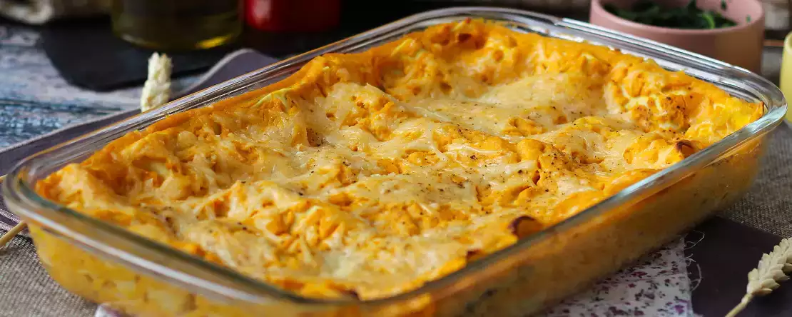 Lasagne med butternutpumpa, spenat och ricotta