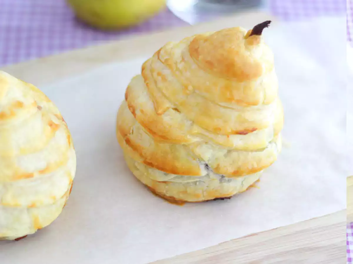 Recept Smördegspäron med chokladfyllning