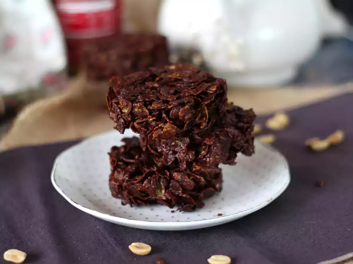 Recept Extra krispiga jordnöts- och chokladsandrosor