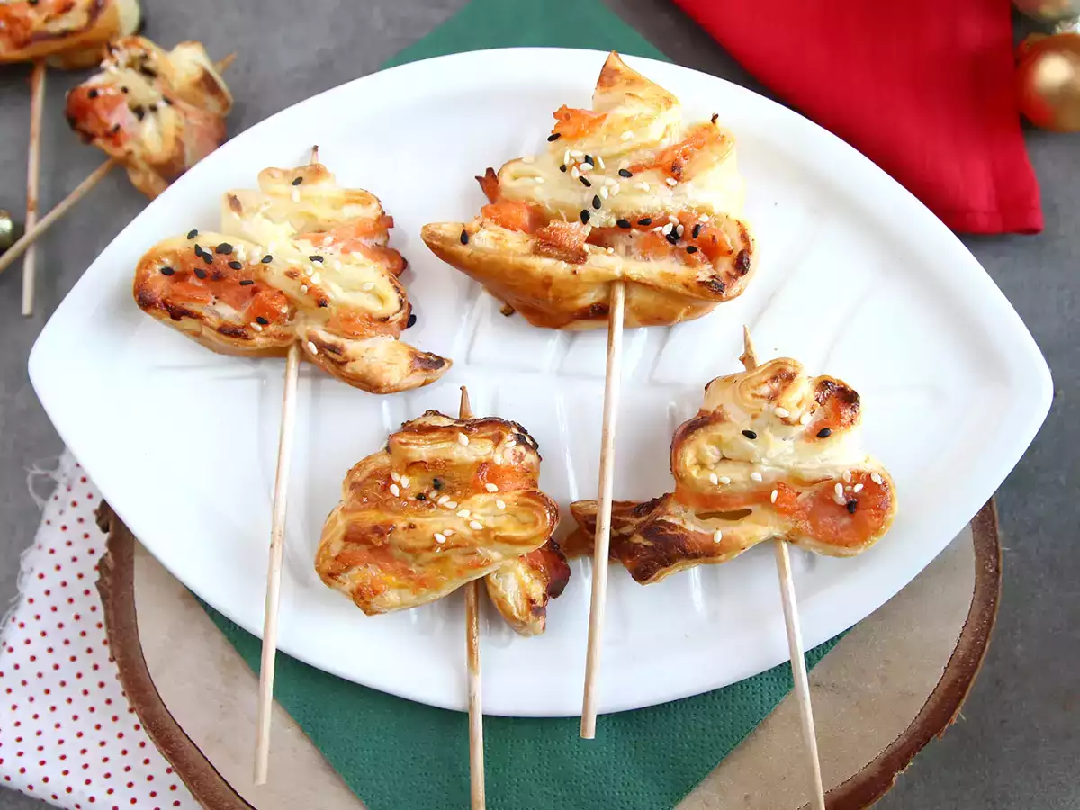 Recept Granar i smördegsbakelse med två sorters lax