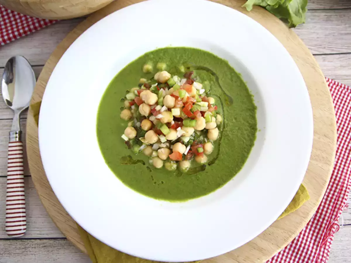 Recept Salladssoppa och kikärtssallad