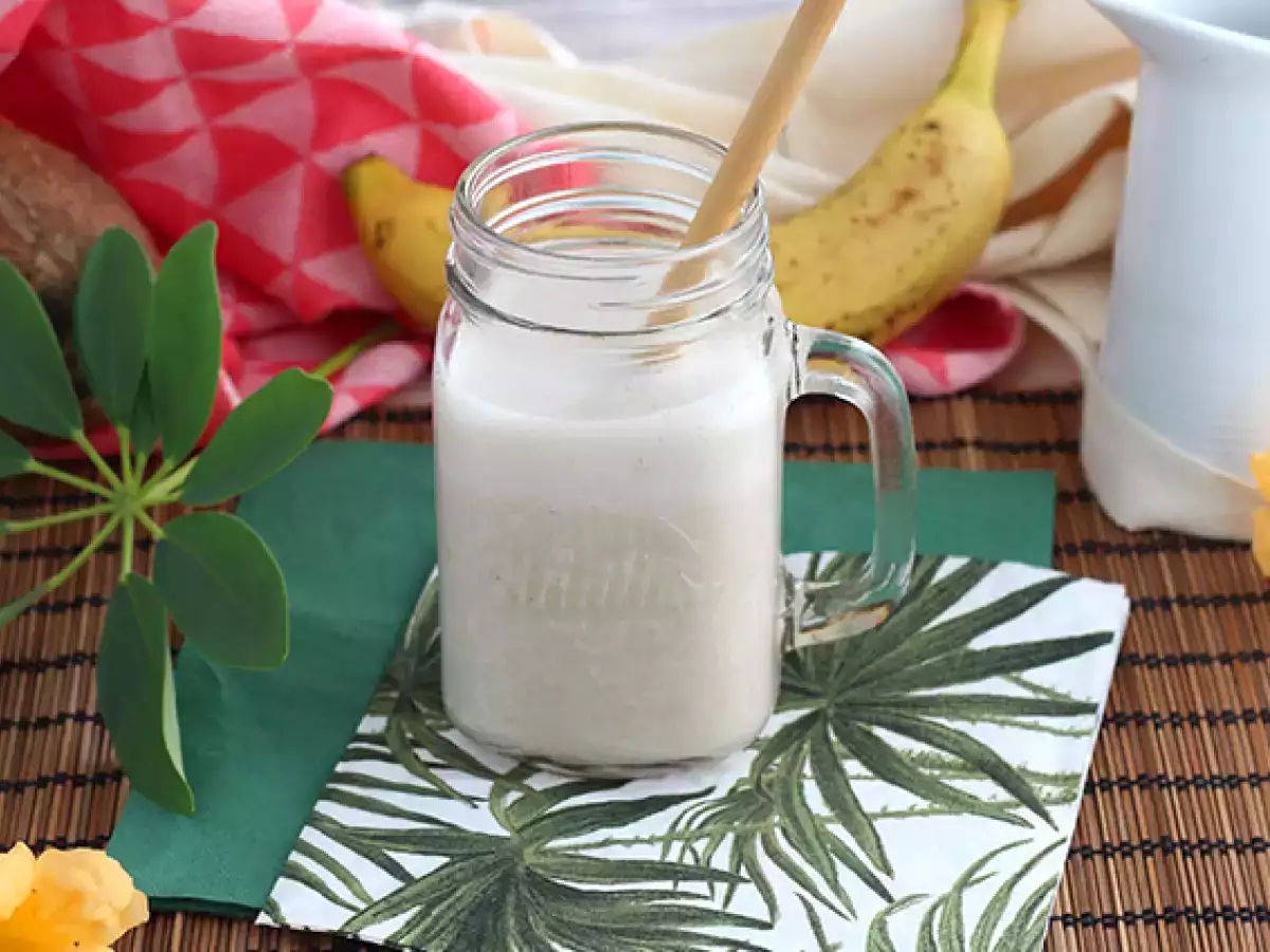 Recept Vegansk bananmilkshake