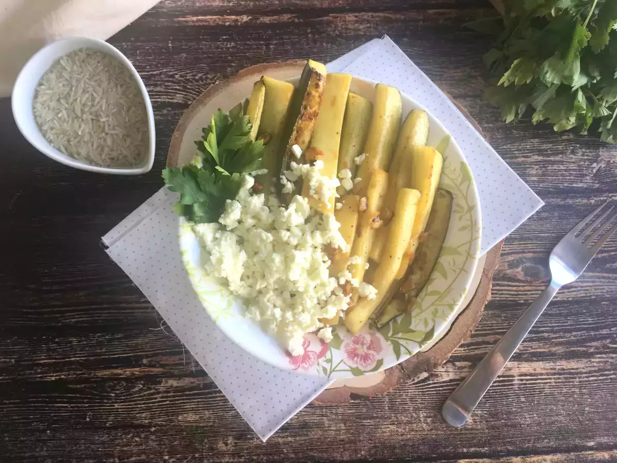 Recept Zucchini med citron och fetaost