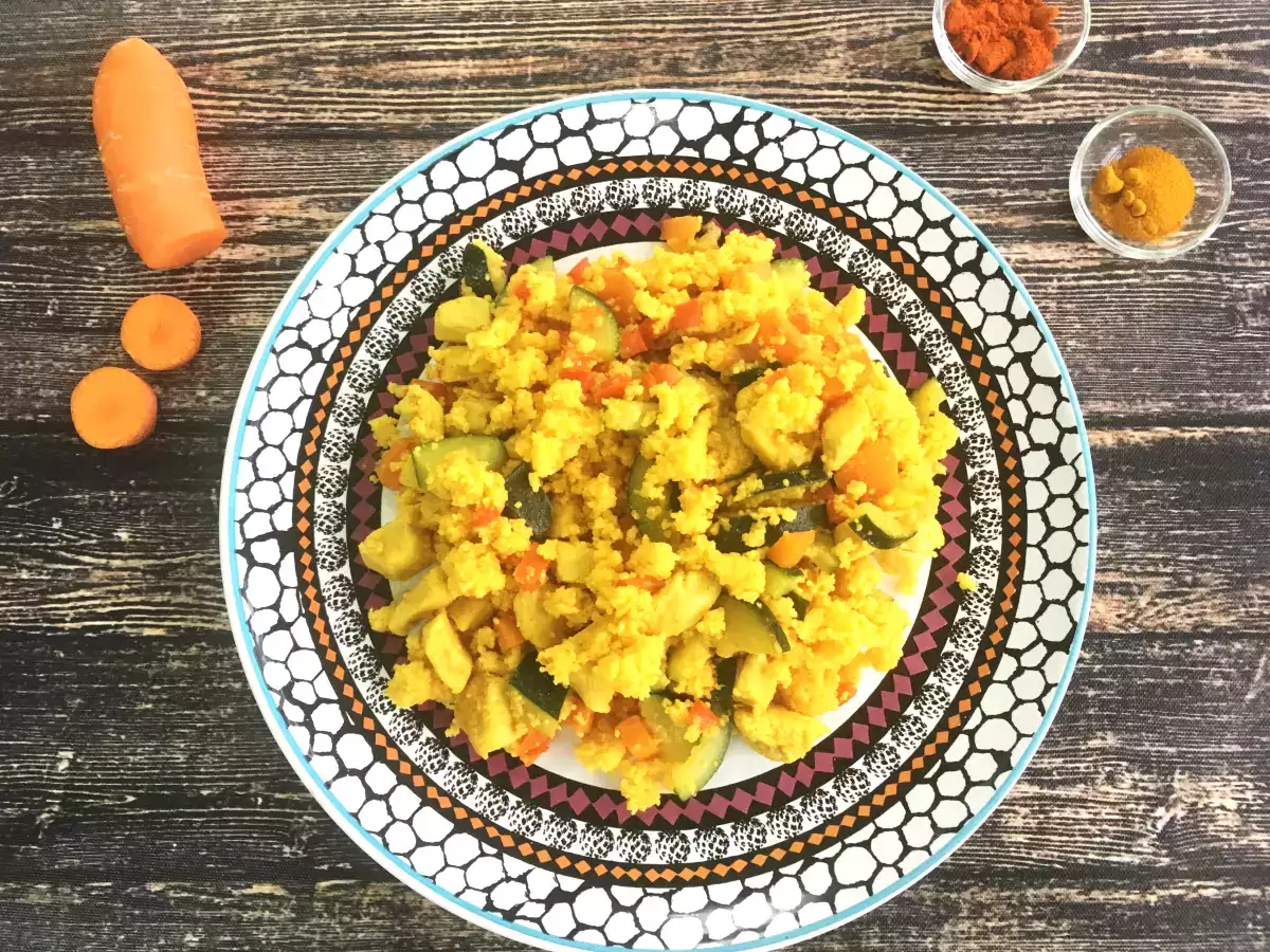 Recept Cuscus express (kyckling och grönsaker)