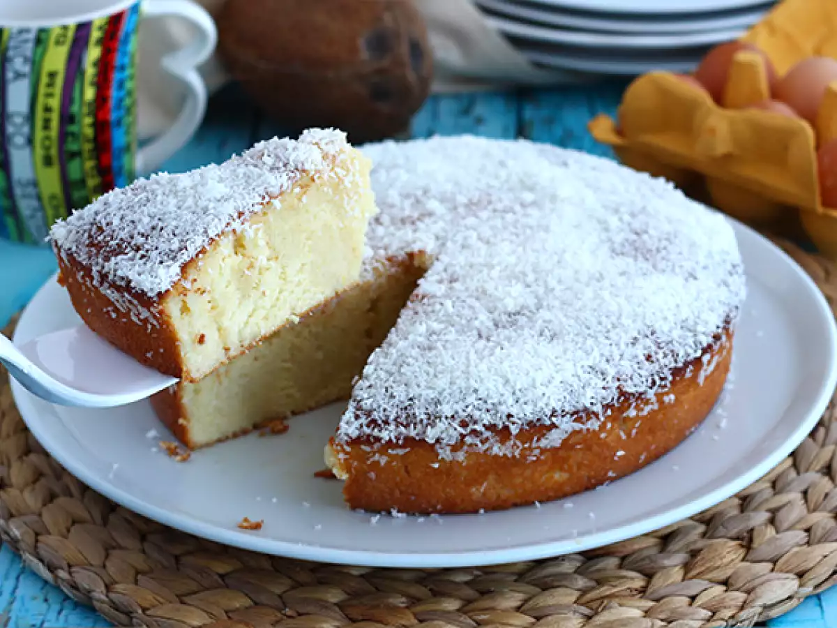 Recept Brasiliansk kokosnötskaka - bolo toalha felpuda