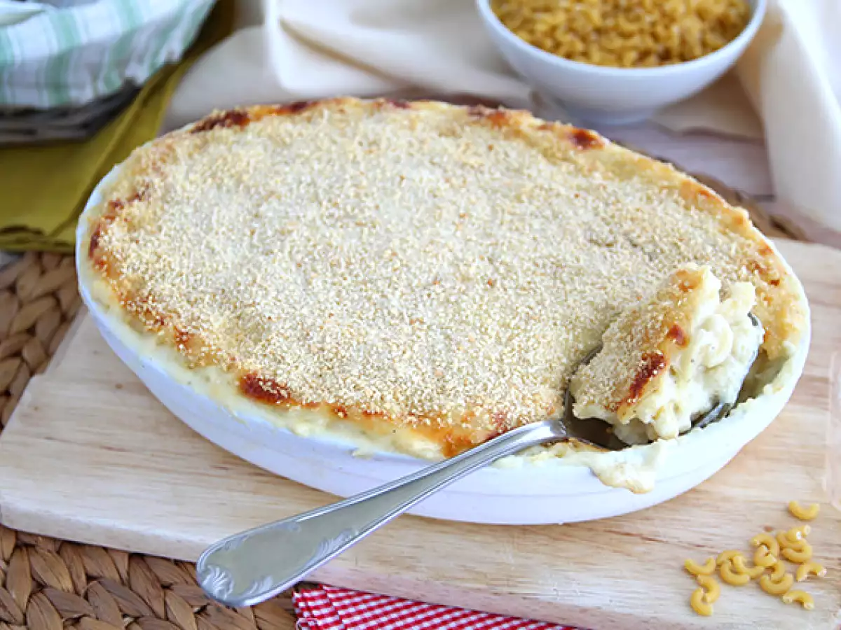 Recept Mac and cheese, den amerikanska pastagratängen