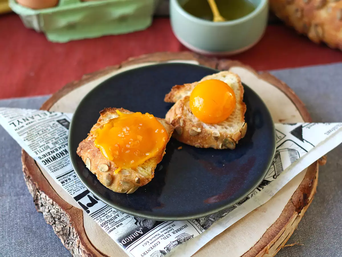 Recept Kanderade äggulor att breda med air fryer