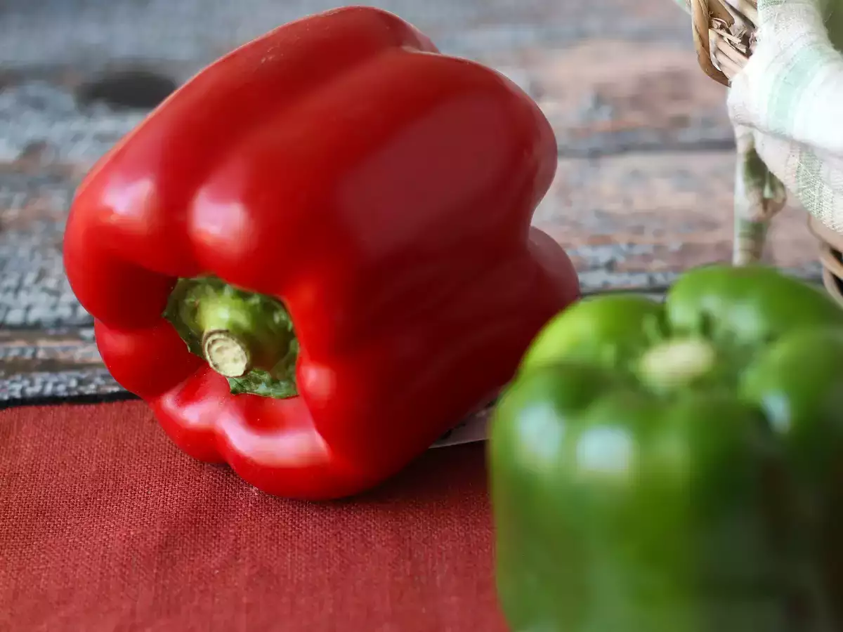 Recept Hur man skalar bakad paprika