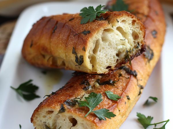 Recept Bröd med vitlök och persilja