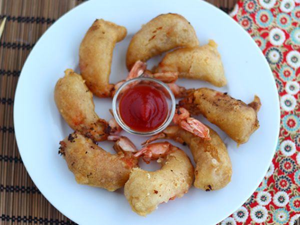 Recept Beignets av räkor