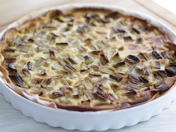 Recept Enkel rabarberpaj